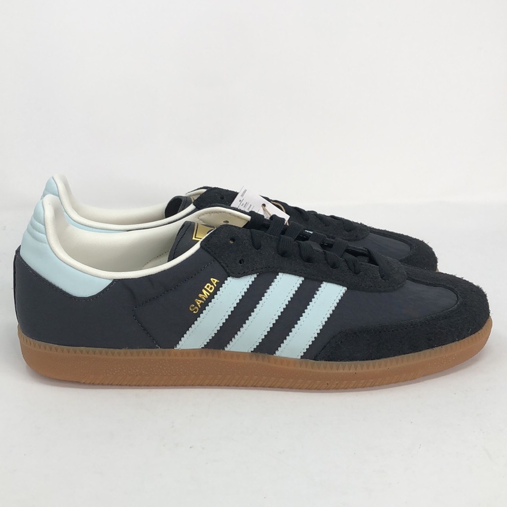 Adidas Women’s Samba OG ID0493 Carbon Blue Gum Classic Sneakers - Size 12.5 - Picture 12 of 16